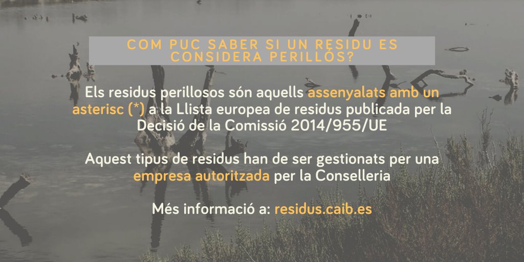 piacaib's tweet photo. ❓ Els residus perillosos estan més presents a la nostra vida quotidiana del que ens pensam
🤓 Al #PIAFAQs d'aquesta setmana, t'explicam com reconèixer-los https://t.co/AnmUawi1eT