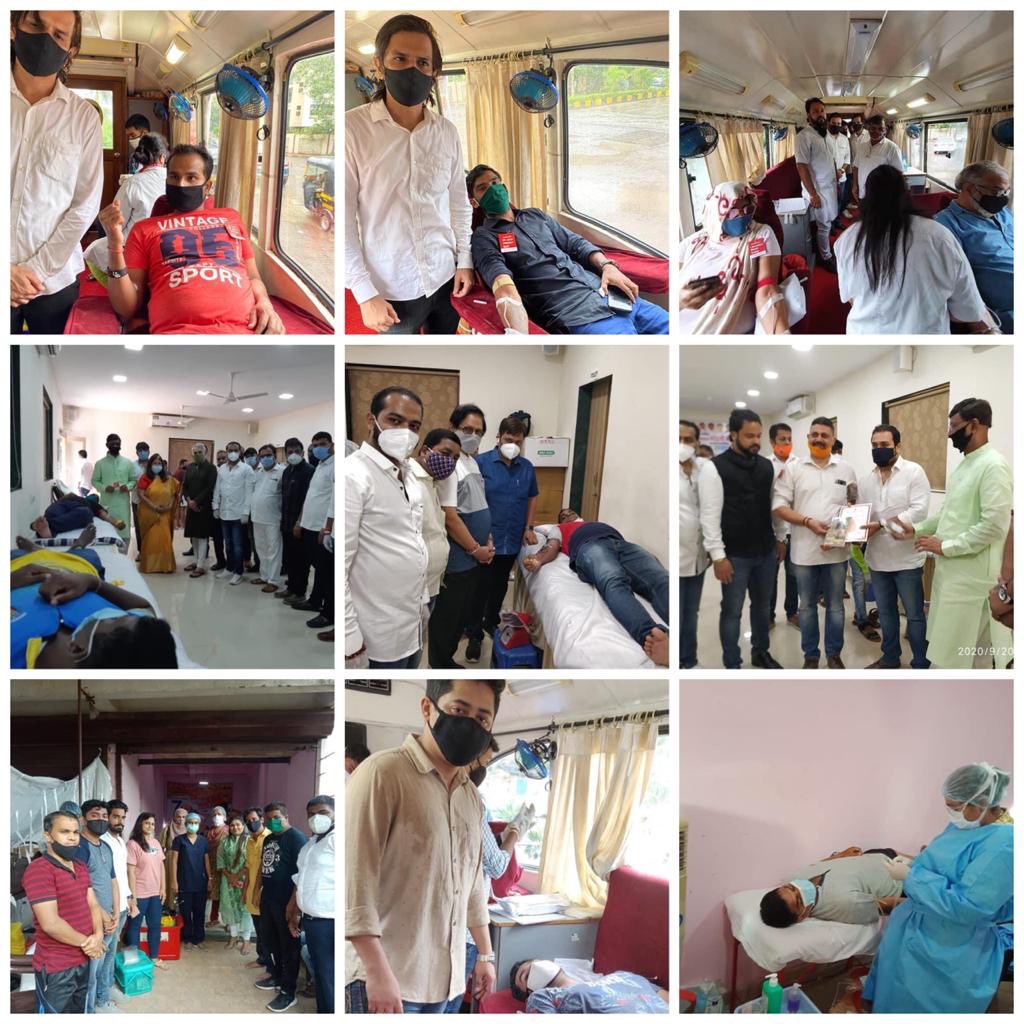 ShantanuAgasti's tweet photo. @BJYM4Mumbai North West District team collected close to 500 units of Blood during #SevaSaptah which was organised for the 70th Birthday of Sh @narendramodi Ji. #BJYMMumbaiSevaSaptah #BloodDonation https://t.co/h03UWspTT8