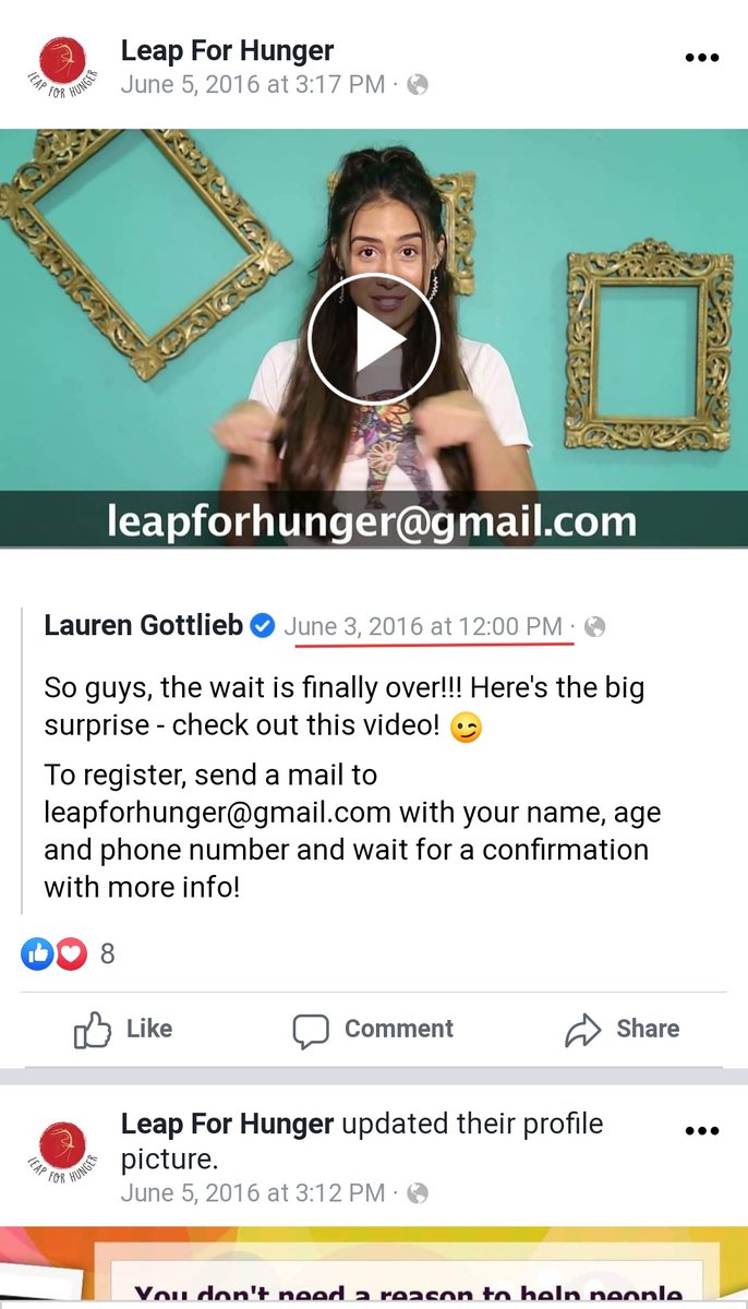 What if it's started form 2016?Lauren Gottlieb shared chat between her and SSR.One of the SS contain name of Charity- "Leap For Hunger".She told Sushant she is starting this.(But she shared on 3 June 2016 created FB page on 5 June- 1 before telling SSR). #BollyDawoodKilledSSR