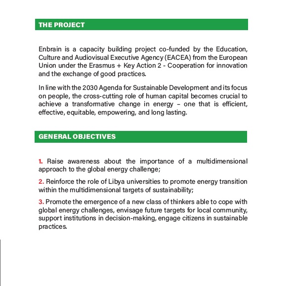 enbrain_project's tweet photo. @EUErasmusPlus @enbrain_project flyer for an overview of this #capacitybuilding on #renewableenergy project in #Libya https://t.co/NOKsqqPtmQ