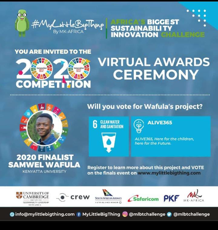 So excited, Our Co-Founder Samwel Wafula will be representing us on the <a href="/mlbtchallenge/">#MyLittleBigThing</a> tomorrow at 9.20am. Kindly let us support him towards being the best innovator.
Thank you!
#MyLittleBigThing