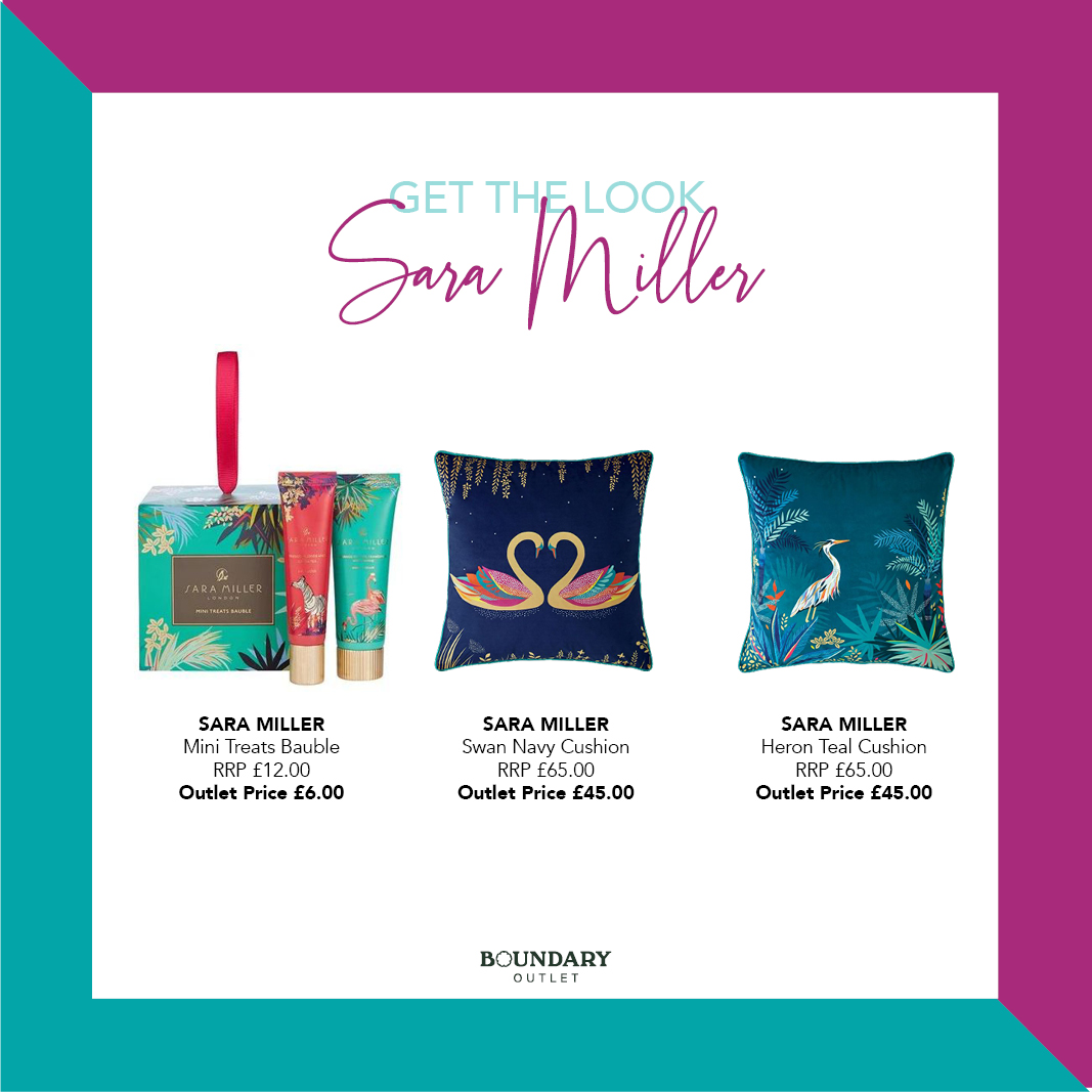BoundaryOutlet's tweet photo. Enter the enchanting world of Sara Miller London and explore her beautiful collection of luxurious gifts and homewares in store.
Products and brands vary per store. See brand directory at https://t.co/pQ67OJdDEH
#BoundaryOutlet #BoundaryMill #LoveBoundary #SaraMillerLondon https://t.co/nwQ5dIXknP