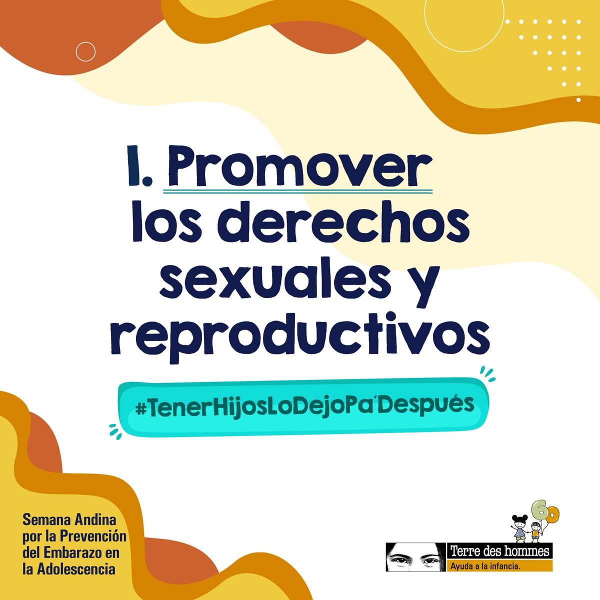 LatamTdh's tweet photo. 🔴El #EmbarazoAdolescente afecta la salud y el bienestar de esta población.
Con la estrategia #TenerHijosLoDejoPaDespués promovemos información en derechos sexuales - reproductivos, salud sexual y reproductiva para adolescentes y jóvenes.
¡Conoce 5 claves para prevenirlo! 👇🏾 https://t.co/qCH4JbpMxU