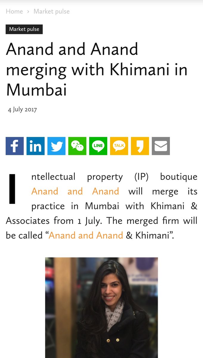  #PriyankaKhimani (A partner in Anand and Anand and Khimani-IP company) than I have one question for her why she did not posted any condolences tweet for  #SameerBangara -(She was legal advisor ) and reason to join "BeatDapp" a competitor of Qyuki.  #BollyDawoodKilledSSR