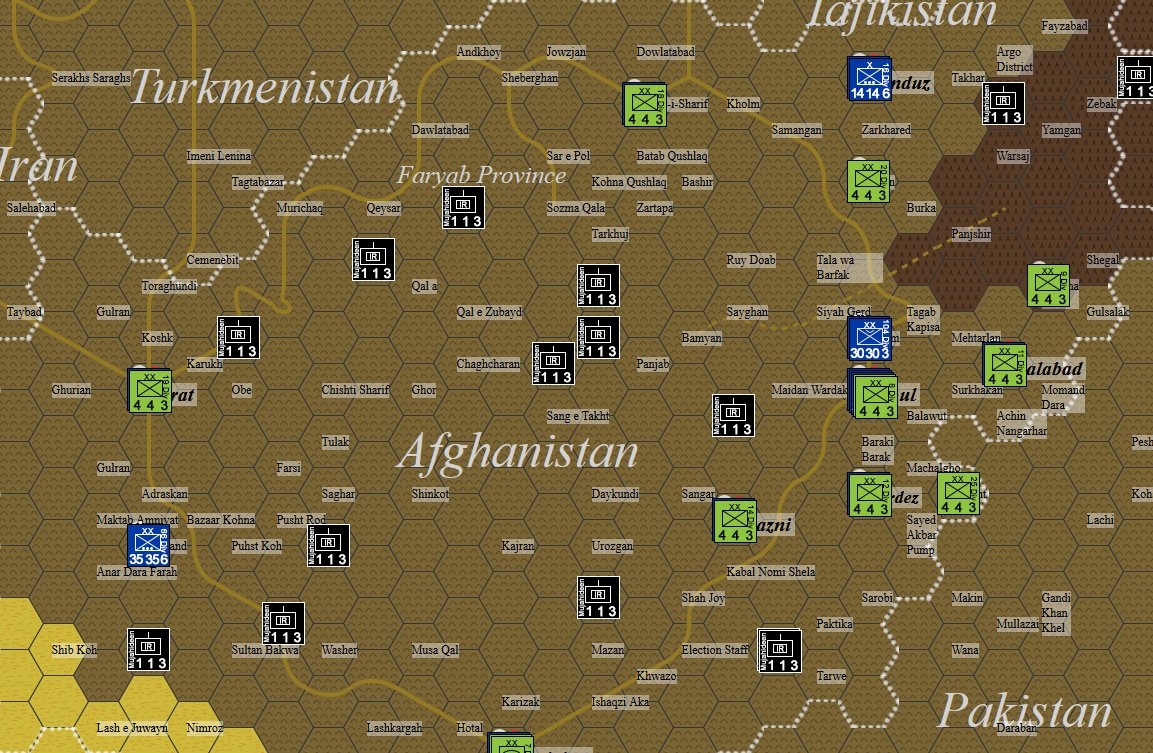 warbloghex's tweet photo. Afghanistan February 1982 - Soviet-Afghan War

https://t.co/8ZQTzlM7bt

Full map showing division locations for Soviet and Afghan Security Forces February 1982.

#afghanistan #warblog #sovietafghanwar #hexgame https://t.co/LmssATY9qS