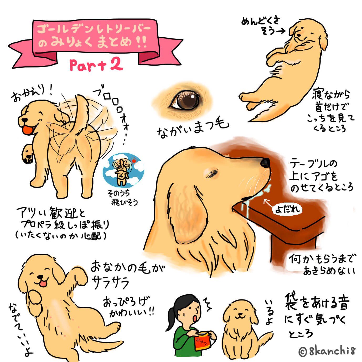 8kanchi8 かんち 在 Twitter 上 ゴールデンレトリーバーの魅力 描ききれなかったのでパート2 ゴールデンレトリバー ゴールデンレトリーバー イラスト ゴールデンレトリバーのイラスト 犬のイラスト 絵 Goldenretriever ごるち T Co 0c0ijvc2mj