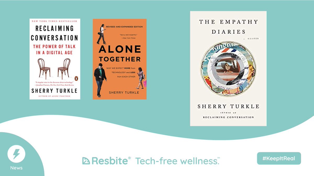 MIT professor, Sherry Turkle, is the single most influential academic that has inspired our cause. Her books Reclaiming Conversation &amp; Alone Together are MUST reads if you want to know about the real social impact of advancing tech. Now she has a new one coming in 2021 :)