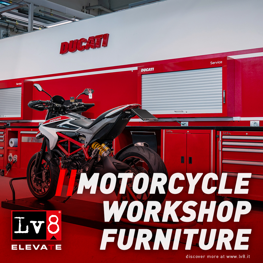🇬🇧️ - LV8 ELEVATE ® is a worldwide referenced partner of the main motorcycle manufacturers for the preparation of “turnkey” workshops
.
#lv8elevate #ducati #workshopfurniture