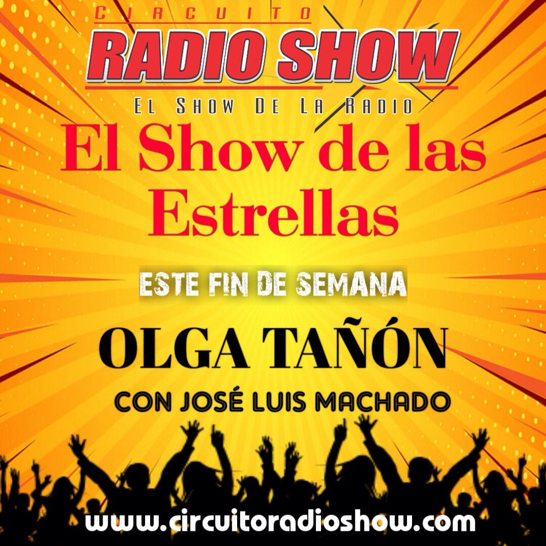 Este fin de semana...
#OlgaTañon
Solo por CircuitoRadioShow.com
El Show de la Radio ! <a href="/Frankperezs/">Franklin Perez</a>
#RadioShow #SiemprePrimera