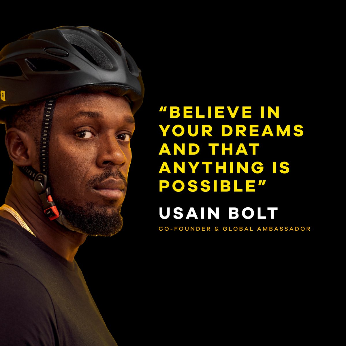 “Believe in your dreams and that anything is possible.” — <a href="/usainbolt/">Usain St. Leo Bolt</a> ⚡️