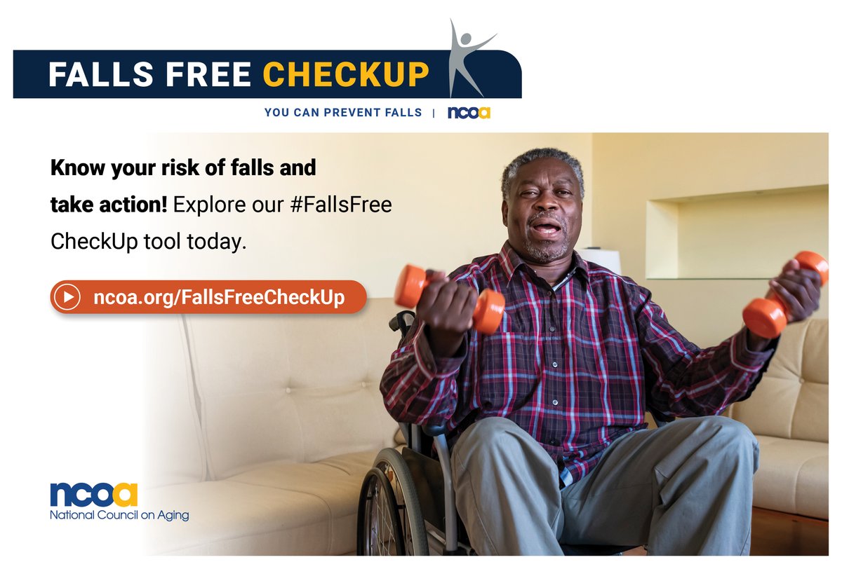 MarylandConnect's tweet photo. Falls put millions of older adults in the hospital each year. Encourage older adults to use @NCOAging free tool to reduce their risk of falling: https://t.co/SNOmxClT5p #FallPrevention #FallFree https://t.co/4LbtV0h7Mh