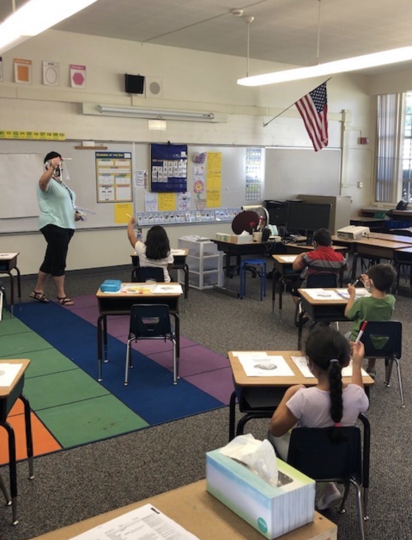 Vista Unified has started small group instruction on campus for English learners and students with special needs. Students and teachers are excited to see each other again. All health and safety measures are in place.