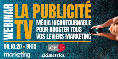 [Webinar] Comment booster votre reprise grâce à la publicité TV dans le monde d'après ? Inscrivez-vous : bit.ly/33T7DPJ
 <a href="/Emarketing_fr/">Emarketing.fr</a> <a href="/ekimetrics/">Ekimetrics.</a> <a href="/Pubtv/">SNPTV</a> <a href="/tf1pub/">TF1 PUB</a> <a href="/m6publicite/">M6 Publicité</a>
#Media #Marketing #MMM