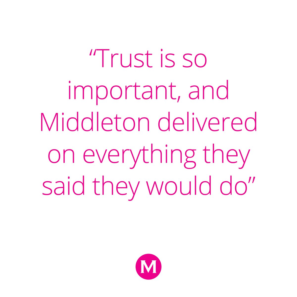 Our company brochure is focused on five watch-words that have underpinned our business since we launched in 2008 - #1 #Trust - supported by testimonials from named clients. If you would like a copy: middletonadvisors.com/news/category/… #primeproperty