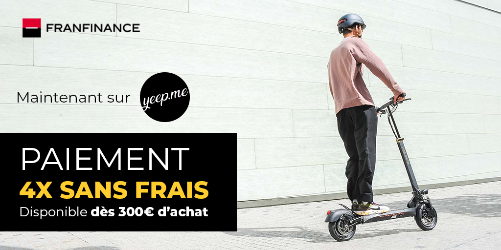 yeep_me's tweet photo. 💳 Nouveau ! Echelonnez vos paiements : Le financement en 4x sans frais par CB dispo dès 300€ d'achat. 

RDV sur https://t.co/T7R6hQfVGC pour trouver le vélo ou la #trottinetteelectrique #yeepme qui vous correspond le mieux 😎 https://t.co/MwtgKO1yju