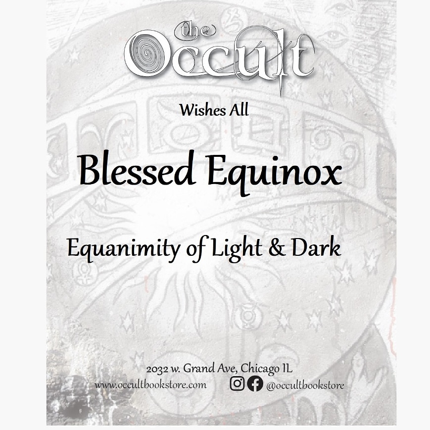 OccultBookstore's tweet photo. Come celebrate with us! 
Thurs-Sat 1-7pm, Sun 1-6pm
#occultbookstore #occultknowledge
#occultbooks #occultism 
#equinox #fallequinox #witchesofinstagram #sabbath 
#magic #magick #magicshop https://t.co/DW6XMSRIzI