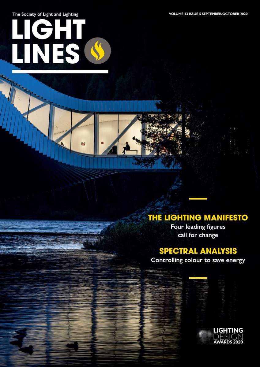 SLL100's tweet image. In the latest edition of SLL Light Lines, available to read online, four leading figures call for a paradigm shift in current lighting practice. Find out more &amp;amp; read the Lighting Manifesto via buff.ly/2YZdDFa #LightLines