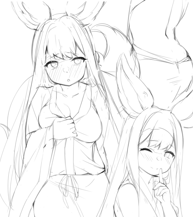 大好きなエルーンの二人を描くぞ! 