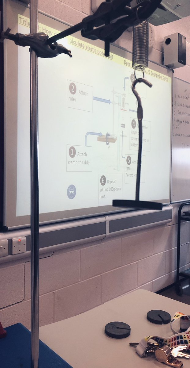 HavelockScience's tweet image. Hooke’s Law today with Y9. Students performed the practical brilliantly. Some fantastic graphs and we all seamlessly calculated the tangent for the spring constant 🙌