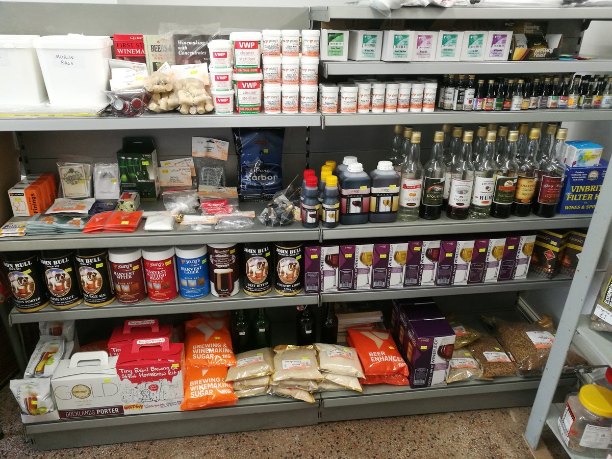 We are getting stocked up with the homebrew supplies again.