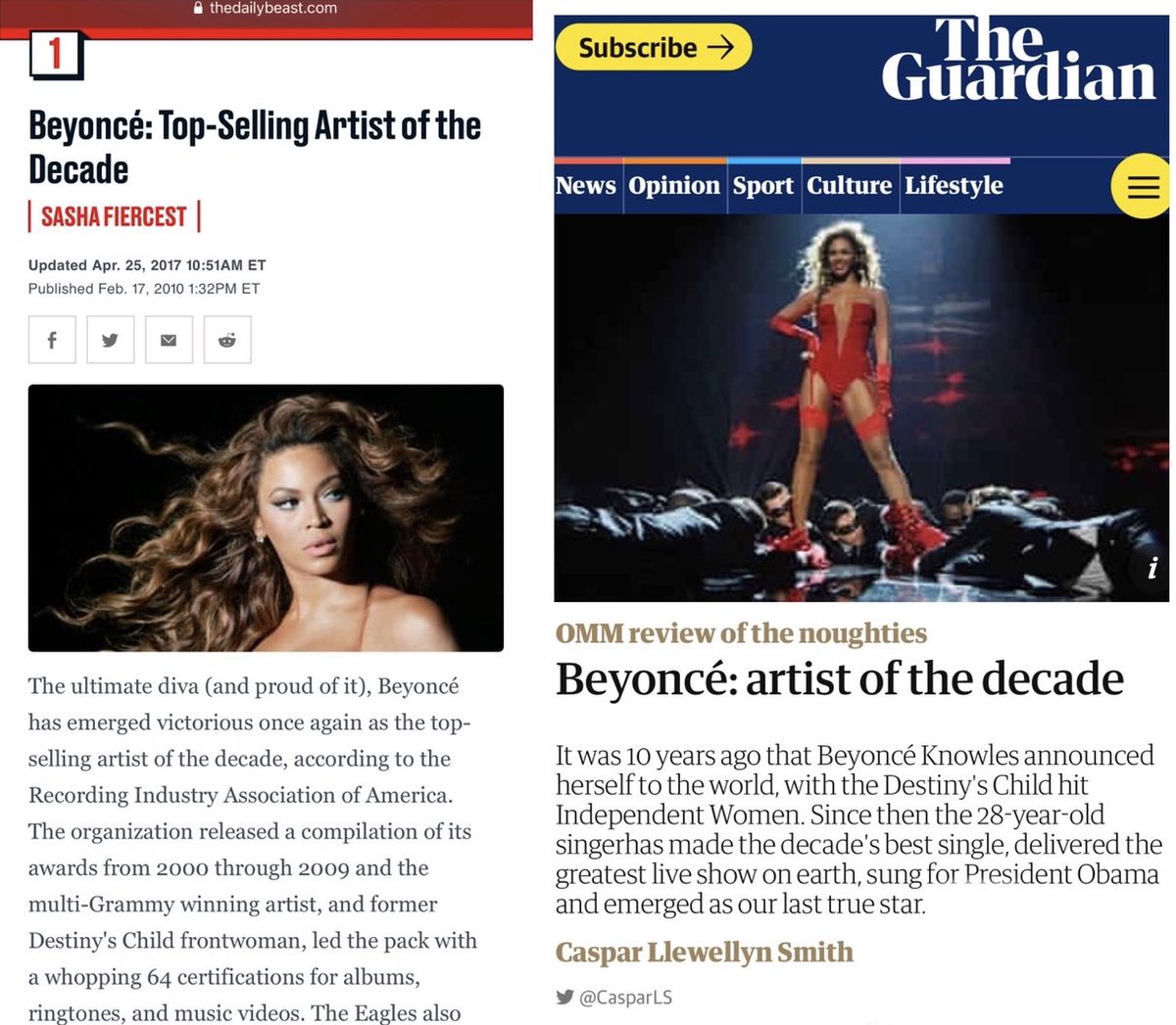 viv_beyac's tweet image. Daily reminder that Beyoncé was the top female artiste of the 00’s, was the top artiste of 10’s and had the best album of the 10’s, she has the #1 song of the century, the top female album of the century and the best performance at an award show in history (1/3)