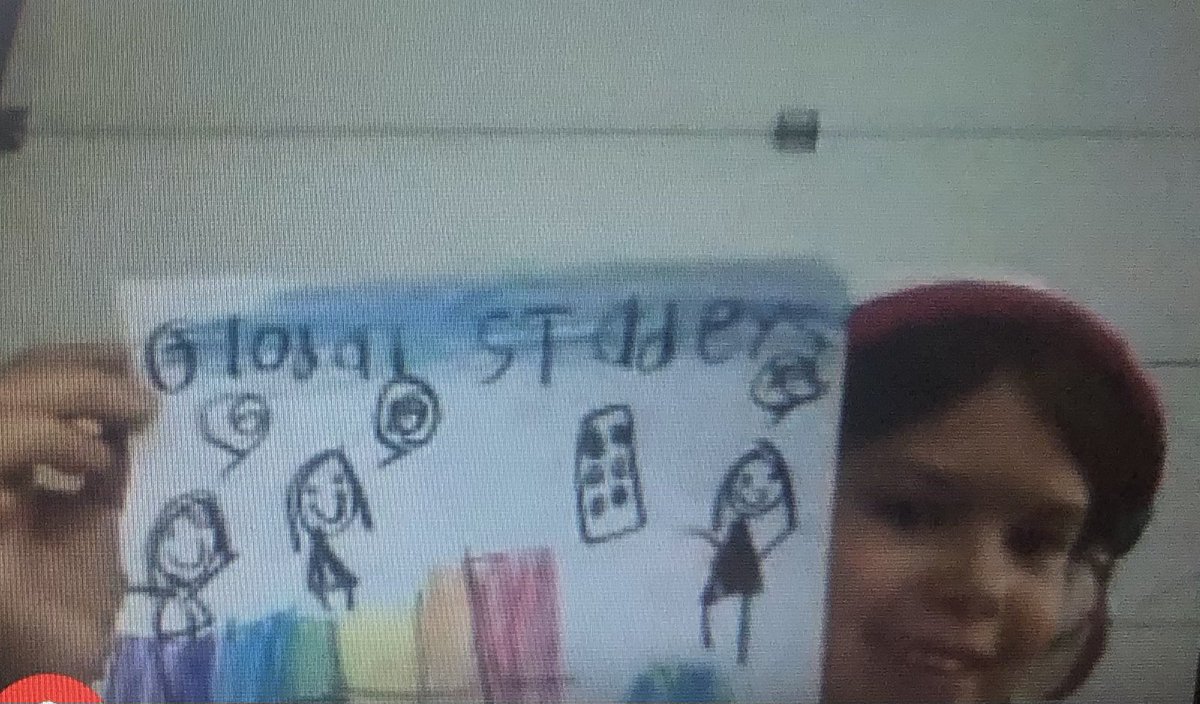 Last week of team building- Activity? Draw, write, or build something that makes you happy! 1st grade Avistin says, Global Studies makes her happy! 💖 What has made you feel happy today? :) #Happyvibes  #AACPSBack2Awesome <a href="/eeeaacps/">EEEAACPS</a> My students make me happy! 💖