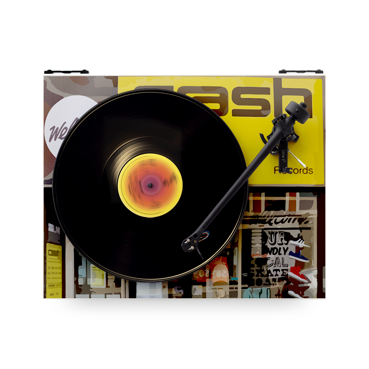 RegaResearch's tweet photo. Don't miss this years exciting #RSD20 competition offering one vinyl fan the chance to win a totally unique customised Rega #Planar2 featuring their own favourite independent record shop. We have mocked up some examples of how the winners deck might look! 👀#rega #vinyl #win https://t.co/cqK2Kx7w45