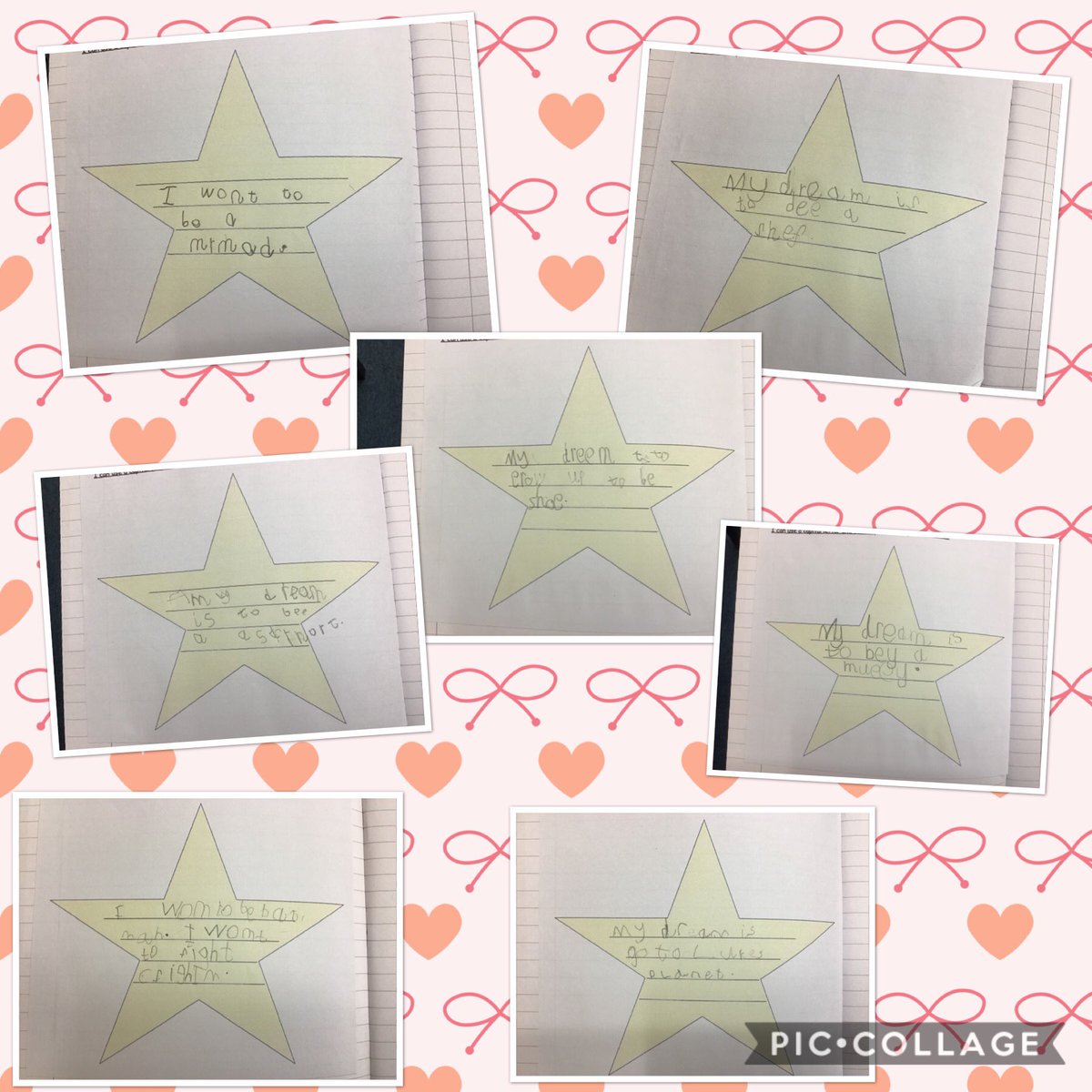 The children in Robins have done some lovely writing this morning about their dreams. From being a mummy, vets, super heroes, fighting crime, going on holiday, being a mermaid- they’ve shared their dreams with us all! 
We hope you are as impressed with their writing as we are! 😊