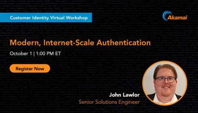 Ready to move to modern, internet-scale authentication? Join this technical workshop to discuss OpenID Connect, how to embed scalable authentication across your apps, and more. Save your spot. <a href="/Akamai/">Akamai Technologies</a> #CIAM bit.ly/33Qvcsx