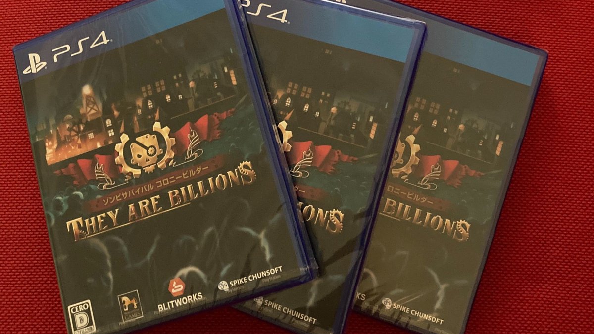We received a package with several @TheyAreBillions boxed copies. The game was published on #PS4 by <a href="/SpikeChunsoft_e/">Spike Chunsoft, Inc.</a> in #Japan &amp; #Asia. They did a brilliant job, particularly with the beautiful manual, thank you!

store.playstation.com/ja-jp/product/…

#indiegame #rts #survival #PlayStation4