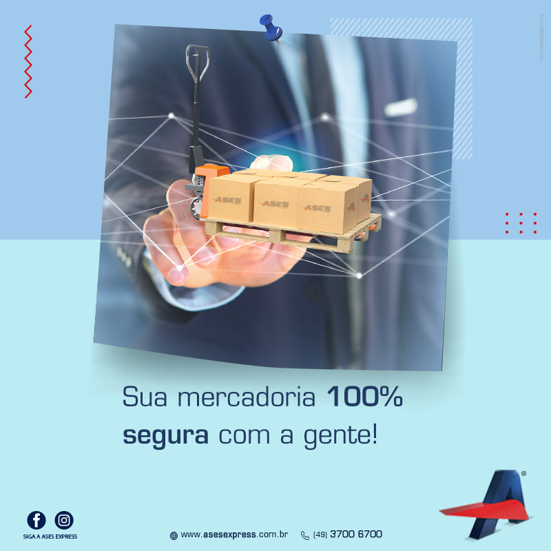 AsesExpress's tweet photo. Quando o transporte é ASES, você não precisa se preocupar! Nossa experiência, dedicação, profissionalismo e tecnologia garantem uma entrega 100% segura da sua mercadoria. Vem, seja Ases você também! https://t.co/XrcI8ciJK0