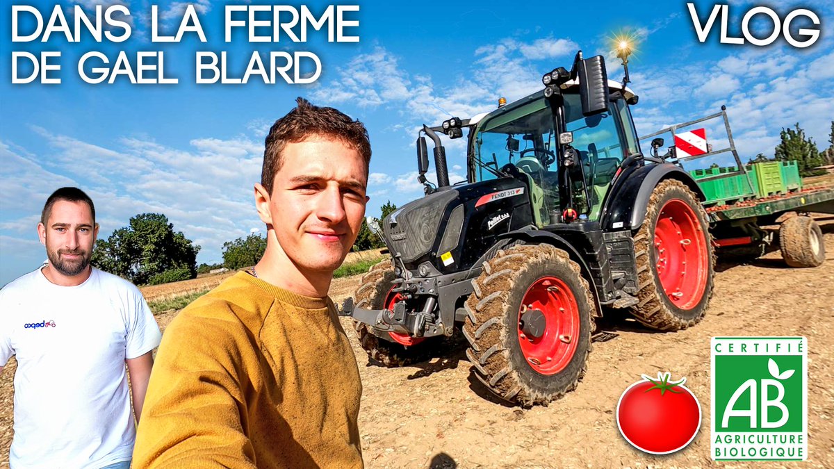 JE PASSE LA JOURNÉE DANS LA FERME DE <a href="/gaelblard/">Gaël Blard agriculteur bio</a> !
youtu.be/qBLMXHPcMwM