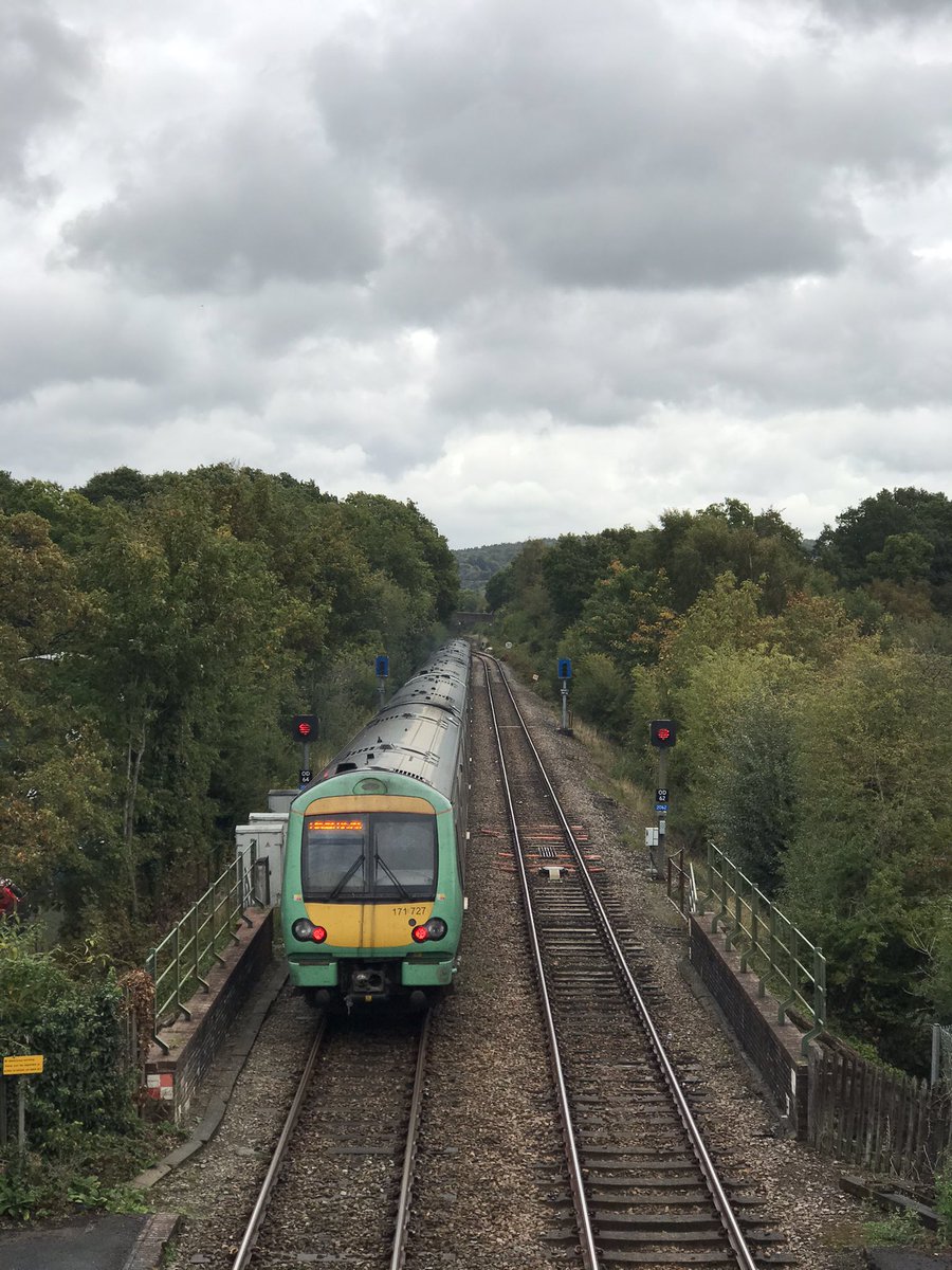 Absolute_Block's tweet image. Rainy day at Crowborough Station #class171 #crowborough #crowboroughstation #railway