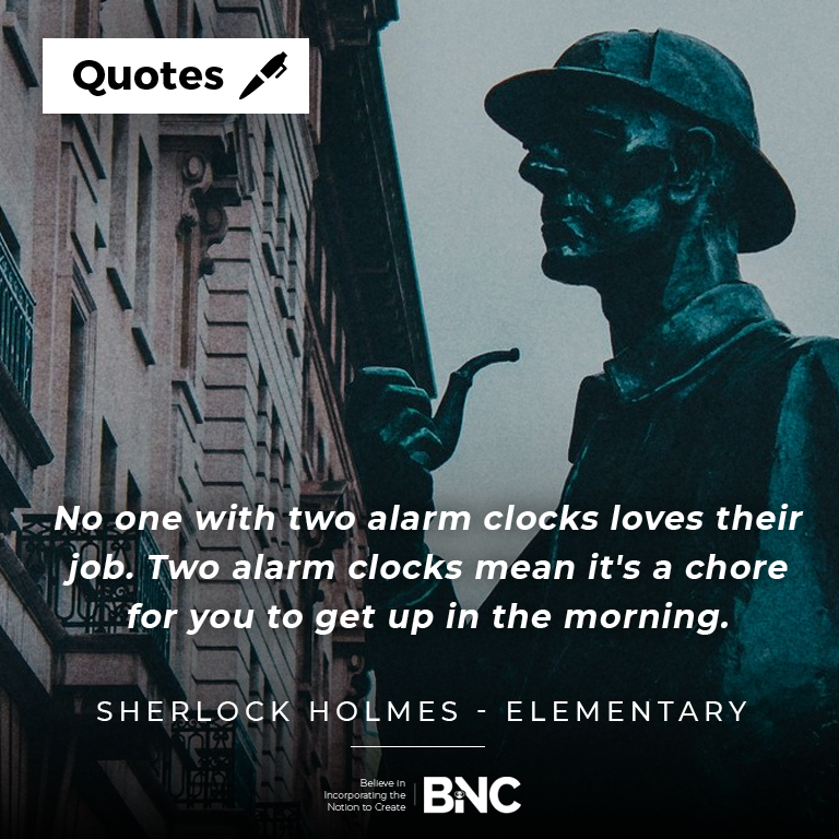 letsbinc's tweet photo. You will never find two alarm clocks at 221B Baker Street.
#letsbinc #binc #mrbinc #elementary #americandarma #tvshow #voot #cbs https://t.co/8fvdgDhiE4