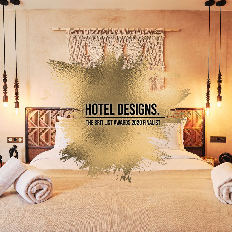 We are honoured to be nominated for the <a href="/HotelDesigns/">Hotel Designs</a>  Brit List Awards for Interior Designer of the Year for our Dar Jasmine Hotel design. Thank you so much!
.
#TheBritListAwards2020 #hotel #hotelinterior #hotelinteriors #hoteldesign #hoteldesigns