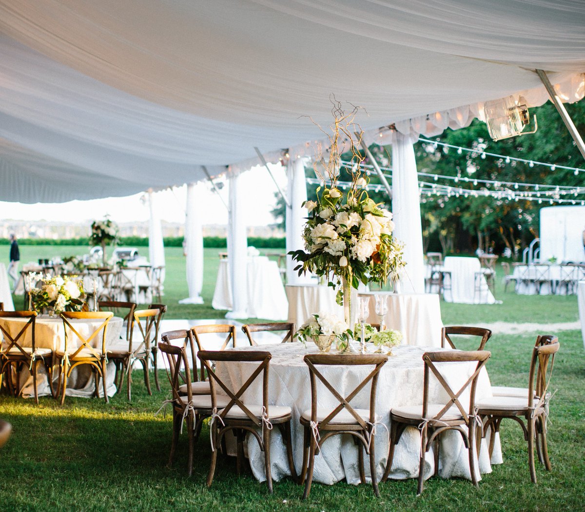 TENT DRAPING &amp; MARKET LIGHTS
.
.
.
Making Bridal dreams come true! #cerentalraleigh
.
Photo by Anna Routh Photography 
.
.
#tent #tenting #drape #drapery  #marketlights #ncevents #designed #eventspace #northcarolina #ncwedding #corporateevent