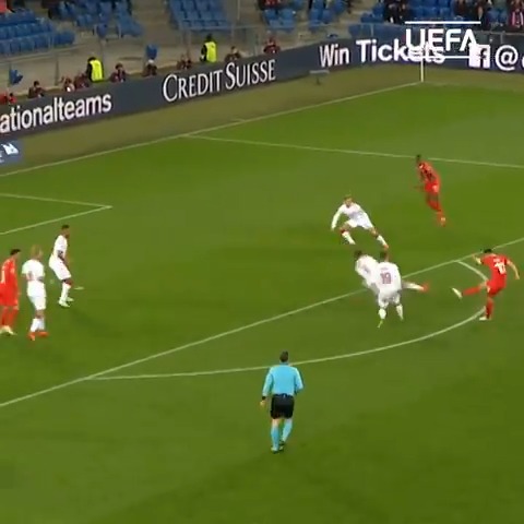   Happy birthday, Granit Xhaka  Celebrate with this strike against Denmark  | 