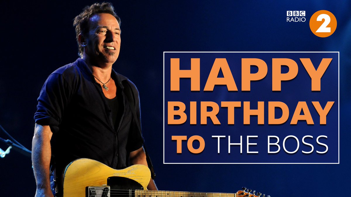 BBCRadio2's tweet photo. Born in the U.S.A, on this day 🎈✨ Happy birthday Bruce @springsteen! https://t.co/Jrh1YLgBpB