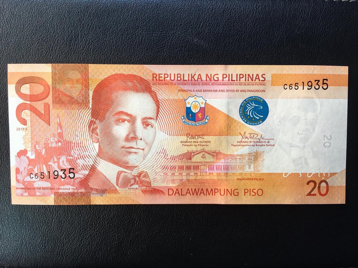 Moneyaddict93's tweet photo. 20 peso, Philippines, 2017. π΅π #banknotes #banknotesoftheworld #banknotescollection #banknotescollector #collector #collectibles #hobbylobby #hobby #numismatics #numismatist #numismatica #numismatic #coincollecting #philippines #20 #design #art #collection #daily #instagood #love https://t.co/p4T88tnaKa