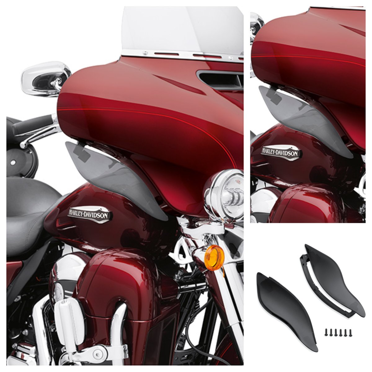 HarleyCantabria's tweet photo. ¡Todo son #ventajas! #Redirige el flujo de #aire dependiendo de la #temperatura y la #velocidad a la que viajes, con los #deflectores de aire #regulables #HarleyDavidson. Para los días de calor, frío, lluvia... Más información➡ https://t.co/QL8yABZ2xb https://t.co/EqMKAUF19B