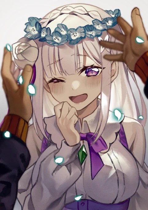 「「君に/あなたに ありったけの祝福と幸福が降り注ぎますように」」

#エミリア生誕祭2020 