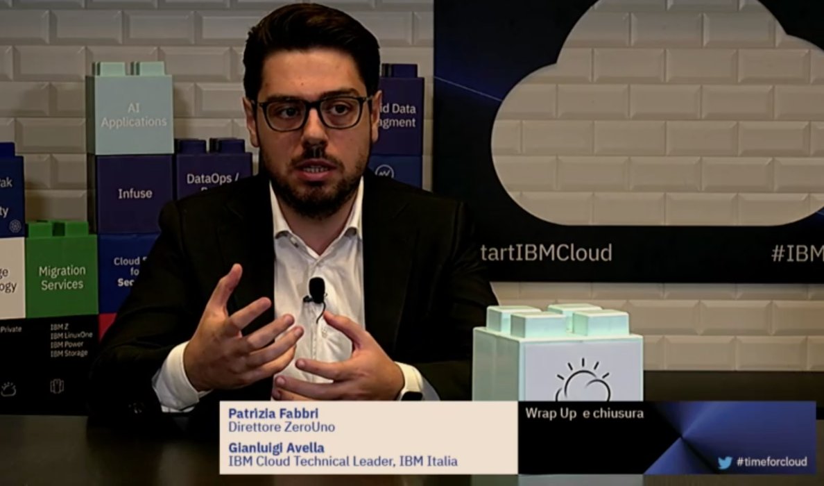 ZeroUnoWeb's tweet photo. Con il saluto direttore @patpatuffa e @GianluigiAvella di @IBMItalia si chiude questa lunga mattinata qui a #timeforIBMCloud #IBMCloud #IBMGarage #startIBMCloud https://t.co/UPBvrWpqvc