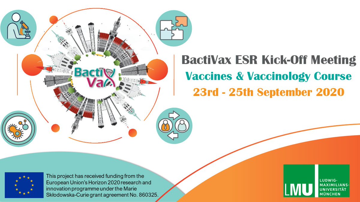 BactiVax's tweet photo. Our @BactiVax ESR kick-off meeting is on now! Happy to see the team together (even if just virtually) and looking foward to three busy days ahead 🤩. @mcclean_siobhan @HuebnerJohannes @REA_research @MSCActions @EU_H2020 #VaccinesWork https://t.co/eb9bV65eHL