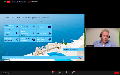 wso2's tweet photo. On-Air!
Lars Schöttker from @TUIGroup sharing how WSO2's #integration technology, enhanced user experience. 
Follow the live-action,
YouTube - https://t.co/8EpmDhaCXf
LinkedIn - https://t.co/ZaJn7ndk4B
#IntegratedAPISupplyChain https://t.co/NJnypnlfmN