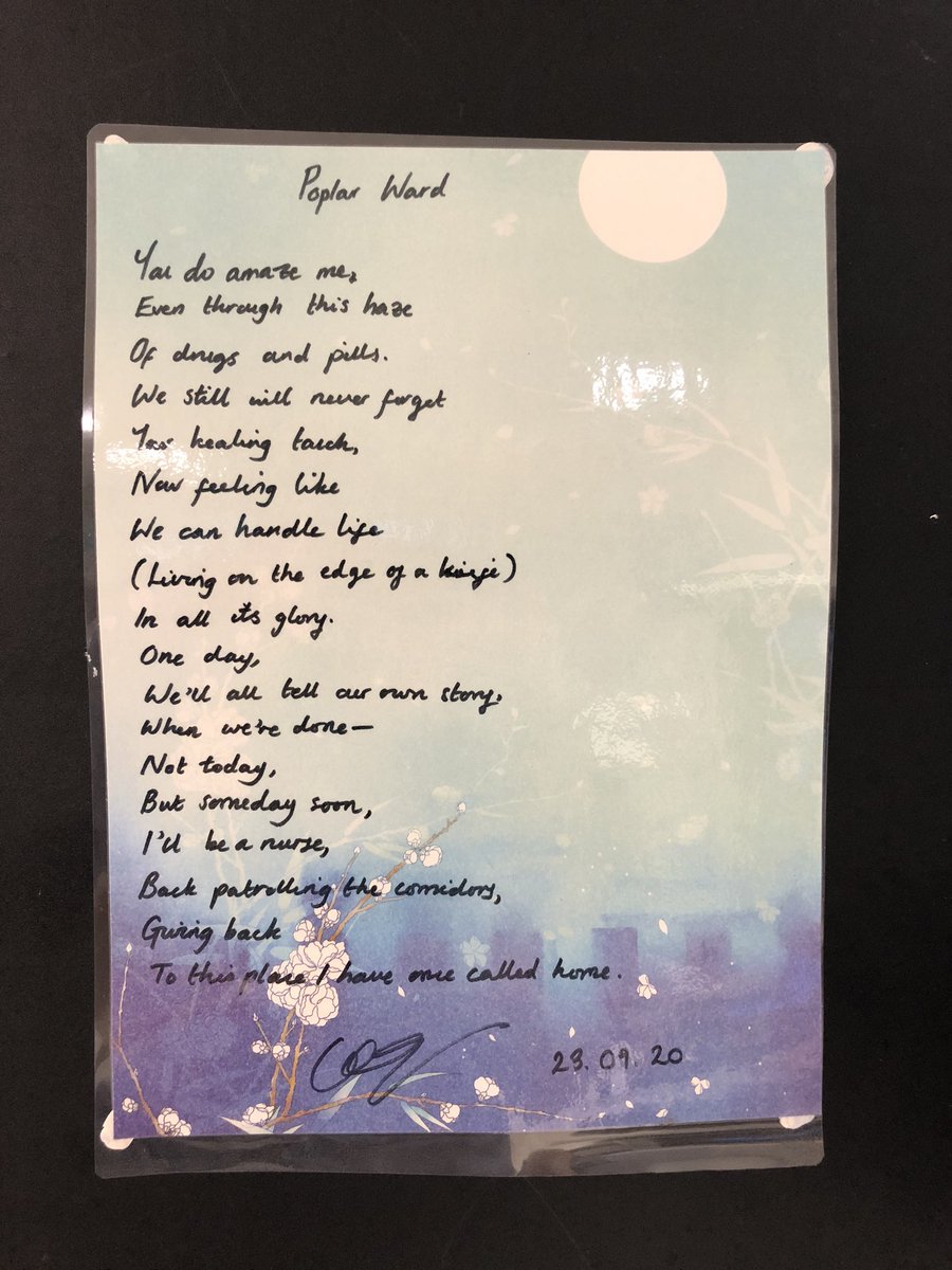 alex_poplar's tweet photo. Lovely discharge poem from one of our ladies! #safewards @Hazel_ParkHouse @lauren_3405 @EmilyPoplar https://t.co/2WBLpqrsVv