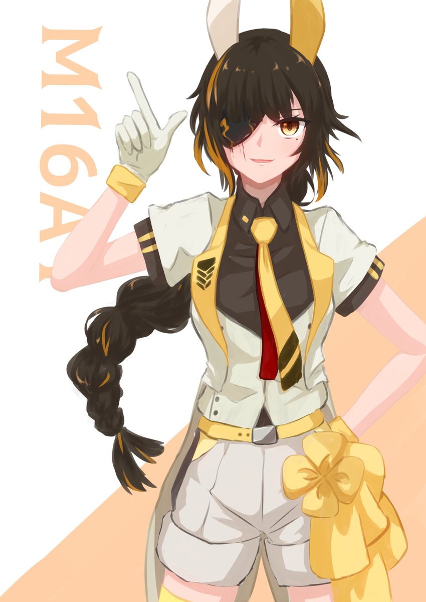 M16A1(ドロフロ) 「コピ本用に描いたM16おねちゃん
#ドルフロ 」|Lexisのイラスト