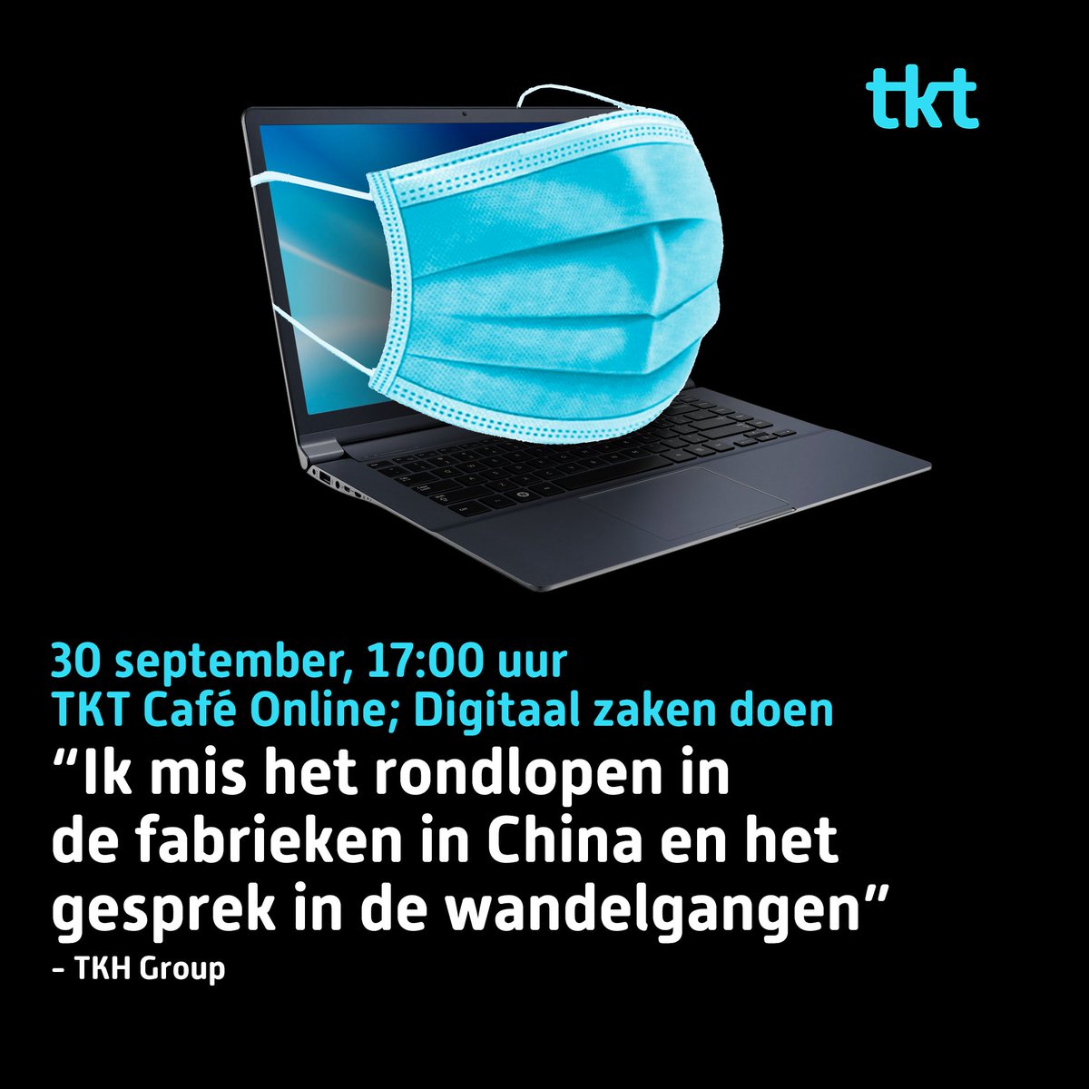 De versnelde digitaliseringsgolf heeft grote invloed op hoe we met elkaar samenwerken en zakendoen. 30 september delen ondernemers hun visie en ervaringen.

Meld je aan voor TKT Café Online op woensdag 30 september om 17:00 uur.

>> knyfe.typeform.com/to/J26ko1D0