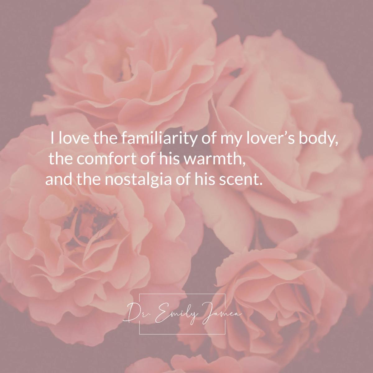 What do you notice when snuggled up with your partner? How does that make you feel? What thoughts and memories are triggered? What senses are evoked? 

#couplegoals #intimacy #relationshipgoals #hotmonogamy