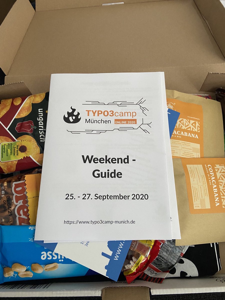 Vielen Dank ⁦@t3cm⁩ für das Paket. Ich freue mich schon auf das kommende Wochenende. #TYPO3 #opensource #T3CM
