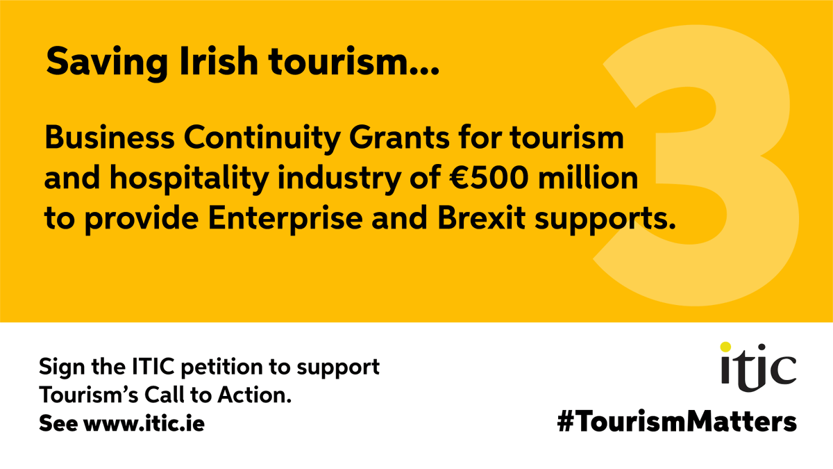 The catastrophic impact of Covid on visitor numbers means a very real fear that many tourism businesses may change permanently - but business grants *now* will enable us to keep trading. Sign our petition chng.it/JpyfkMDyr7 @cathmartingreen #TourismMatters #SaveIrishTourism